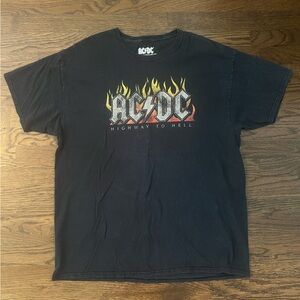 AC/DC Black Cotton T-Shirt